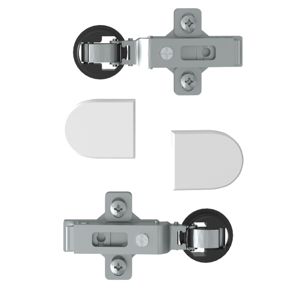 Комплект петель с заглушками для стеклянных дверей ESH-2 EDIS