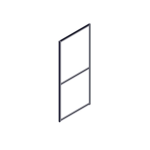 Секция комбинированной перегородки RP160SL70 Bravo grey/Серый 700х22х1600