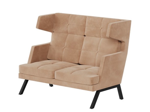 Aldo Диван двухместный высокий с декором из пуговиц ALDB-02 1430*960*1180