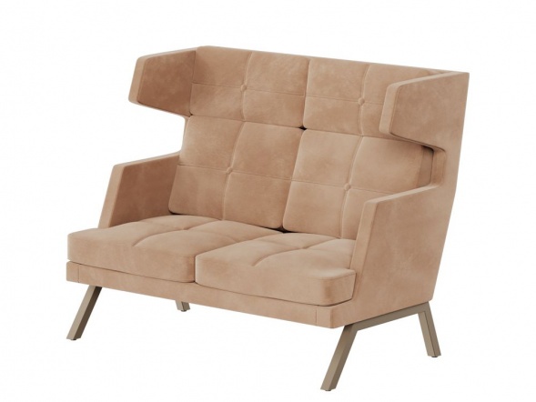 Алдо Диван двухместный высокий с декором из пуговиц ALDB-02 1430*960*1180