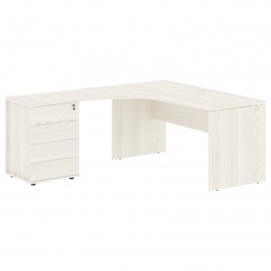 Стол эргономичный с тумбой EDCET 1518(L) 1560х1880х750 EDIS