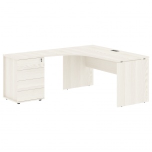 Стол эргономичный с тумбой EDCET 1518(L) 1560х1880х750 EDIS