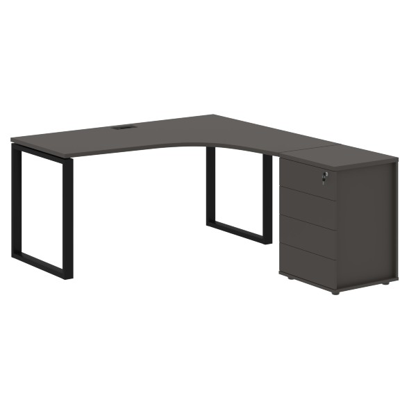 Стол эргономичный с тумбой EQCET 1518(R) 1560х1880х750 EDIS