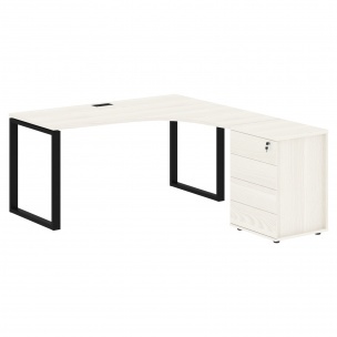 Стол эргономичный с тумбой EQCET 1518(R) 1560х1880х750 EDIS