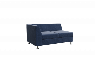 Прайм Секция с подлокотником двухместная правая PR.SP-2 (R) 1300*770*720