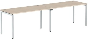 Стол 2-х местный XWST 2870 Бук Тиара/Алюминий 2800х700х750